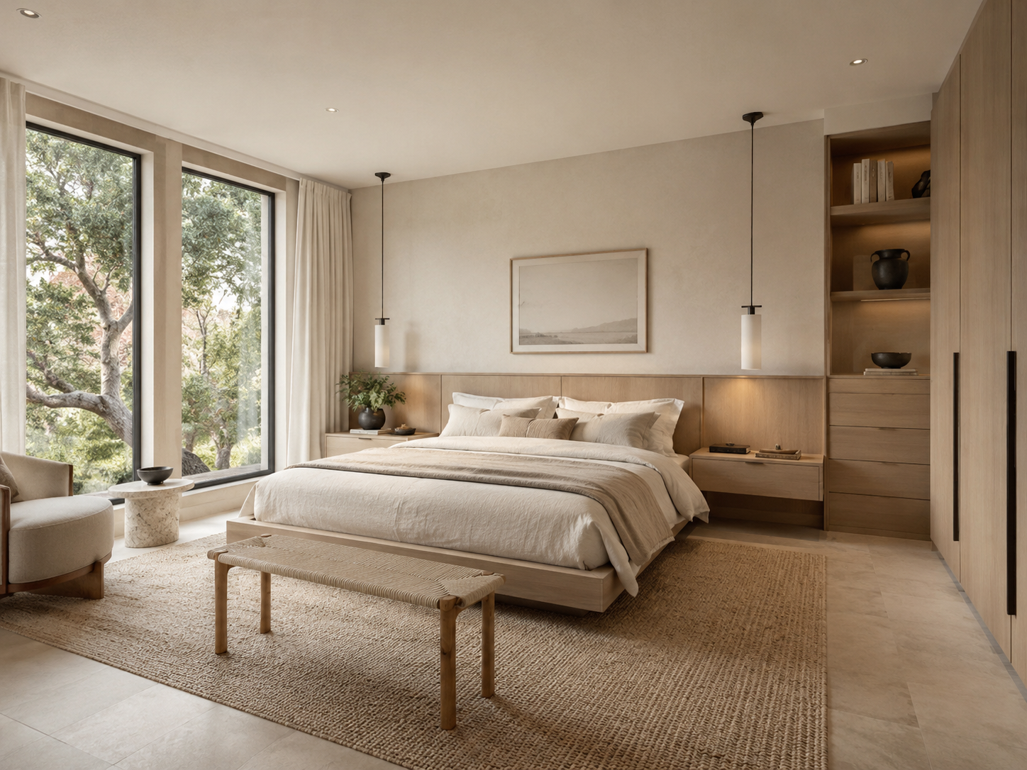 Limewash & Oak Bedroom